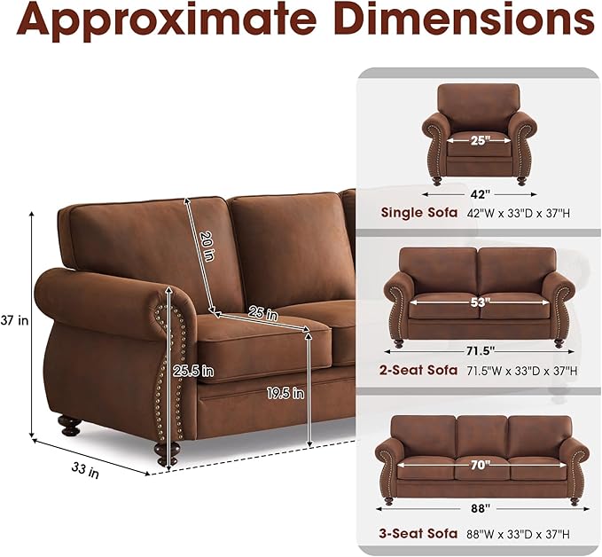 Mid Century Sofa Set Single and Three Seater